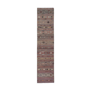 Vintage Turkish Kilim Runner 2'6'' x 10'8''