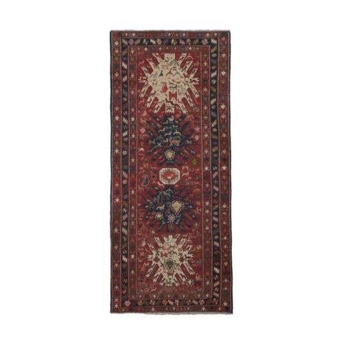 Vintage Turkish Anatolian Soumac Runner Rug 4'5'' x 9'8''