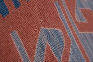 Vintage Turkish Kilim Rug 18'' x 41''