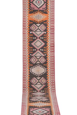 Vintage Kilim Runner 3'3'' x 15'