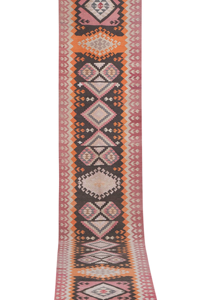 Vintage Kilim Runner 3'3'' x 15'