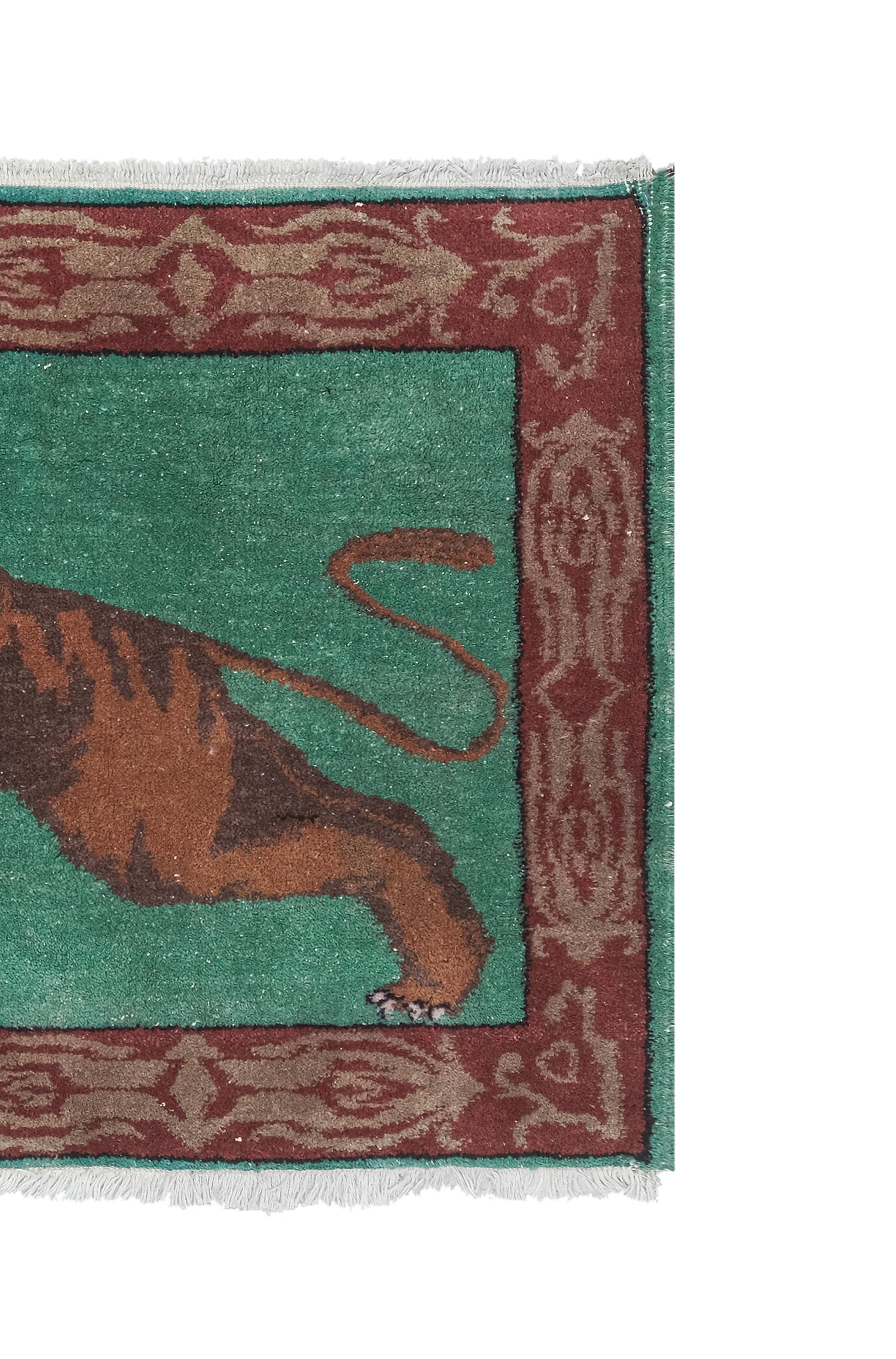 Vintage Turkish Rug 31'' x 59''