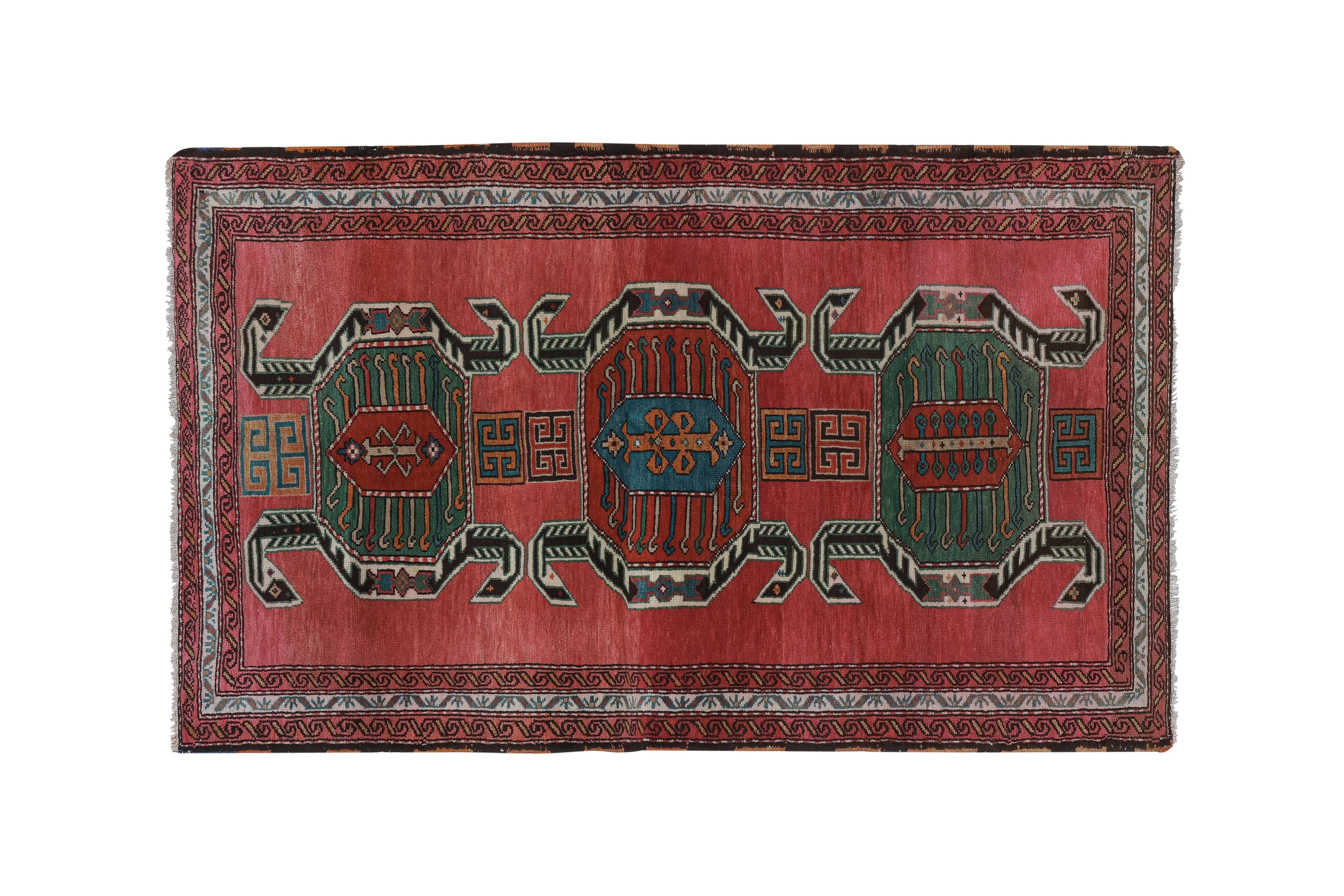 Vintage Turkish Rug 3'11'' x 6'6''