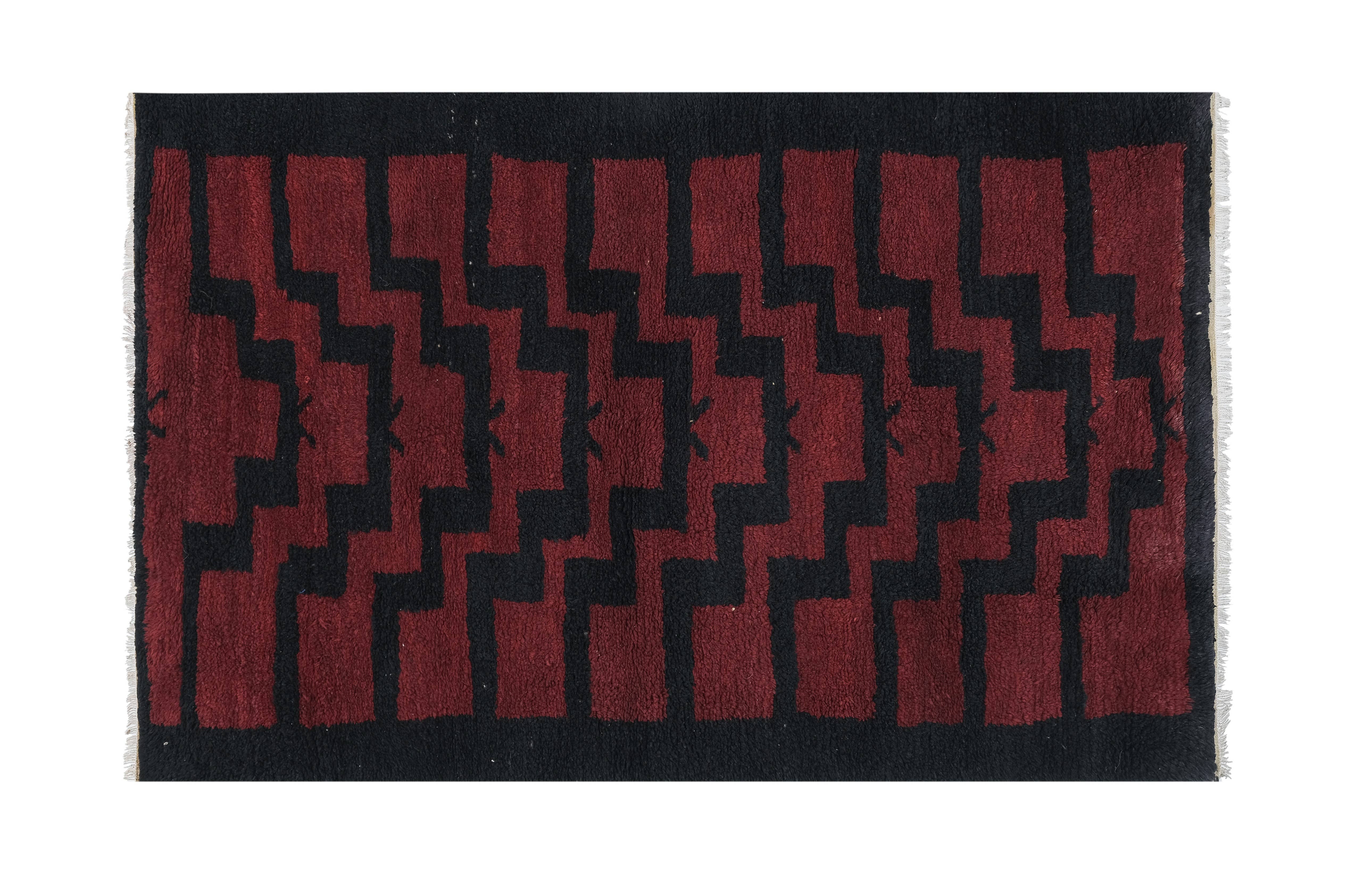 Vintage Turkish Tulu Rug 3'9'' x 6'2''