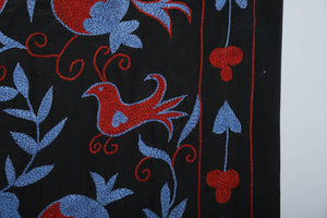 Silk Suzani Wall Hanging & Bedspread 3'4'' x 6'2''