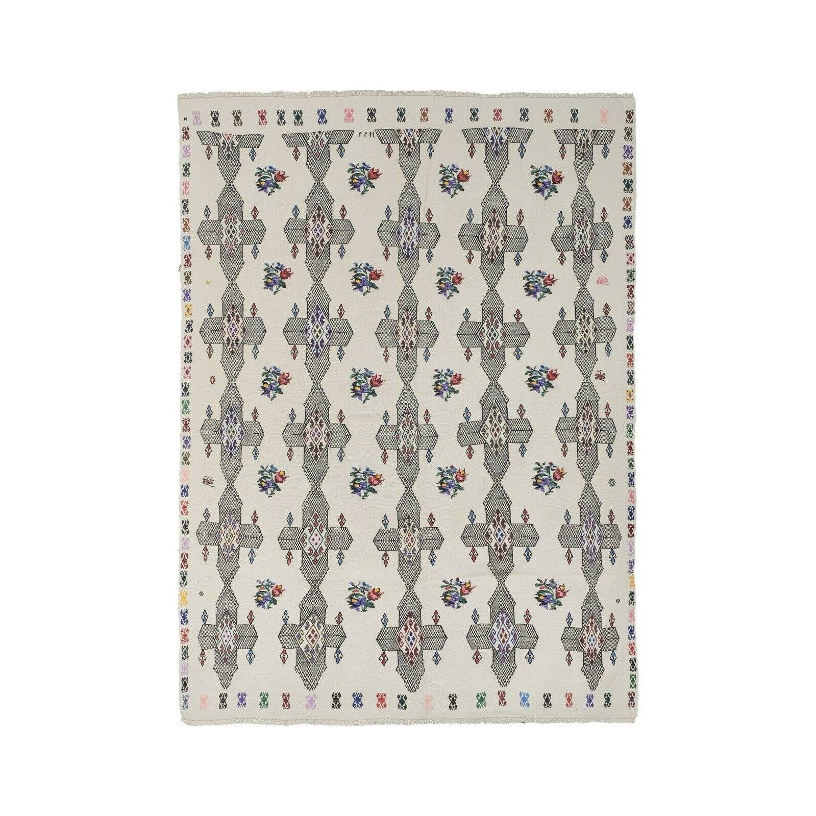 Vintage Turkish Kilim Rug 5'11'' x 7'5''