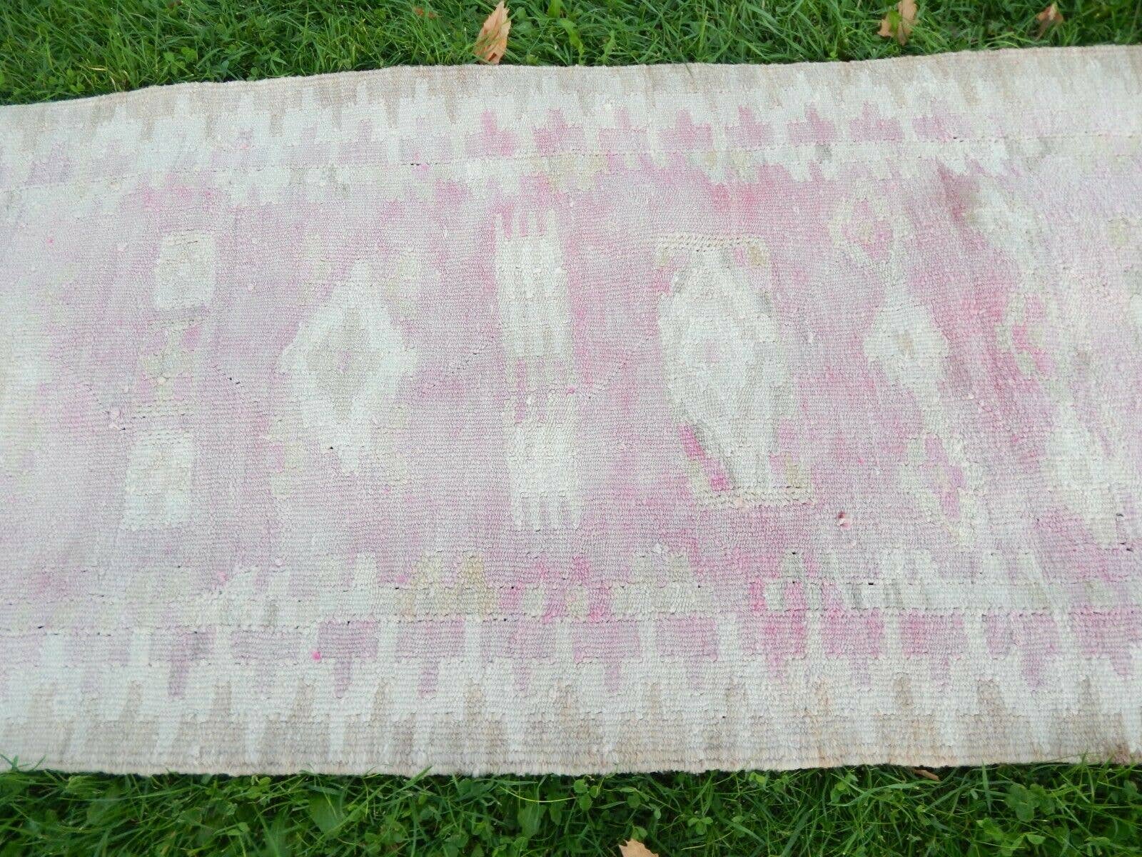 Vintage Herki Kilim Runner 2'6'' x 10'4''
