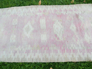 Vintage Herki Kilim Runner 2'6'' x 10'4''