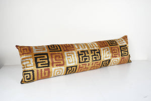 Silk Ikat Velvet Pillow Cover | 14'' x 51''