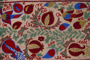 Hand-Embroidered Suzani Table Runner 1'9'' x 6'2''
