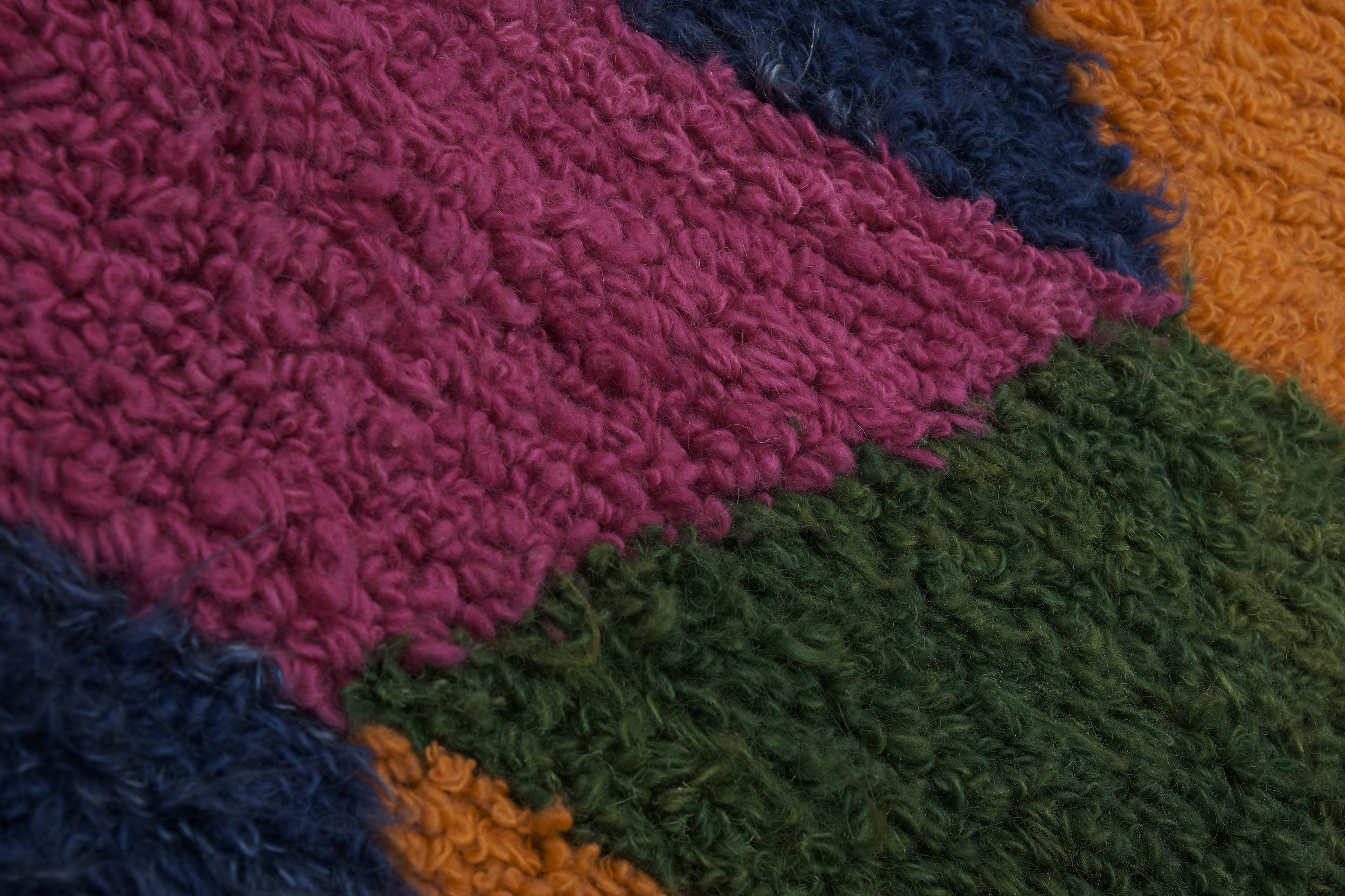 Vintage Turkish Shaggy Tulu Rug 42'' x 54''