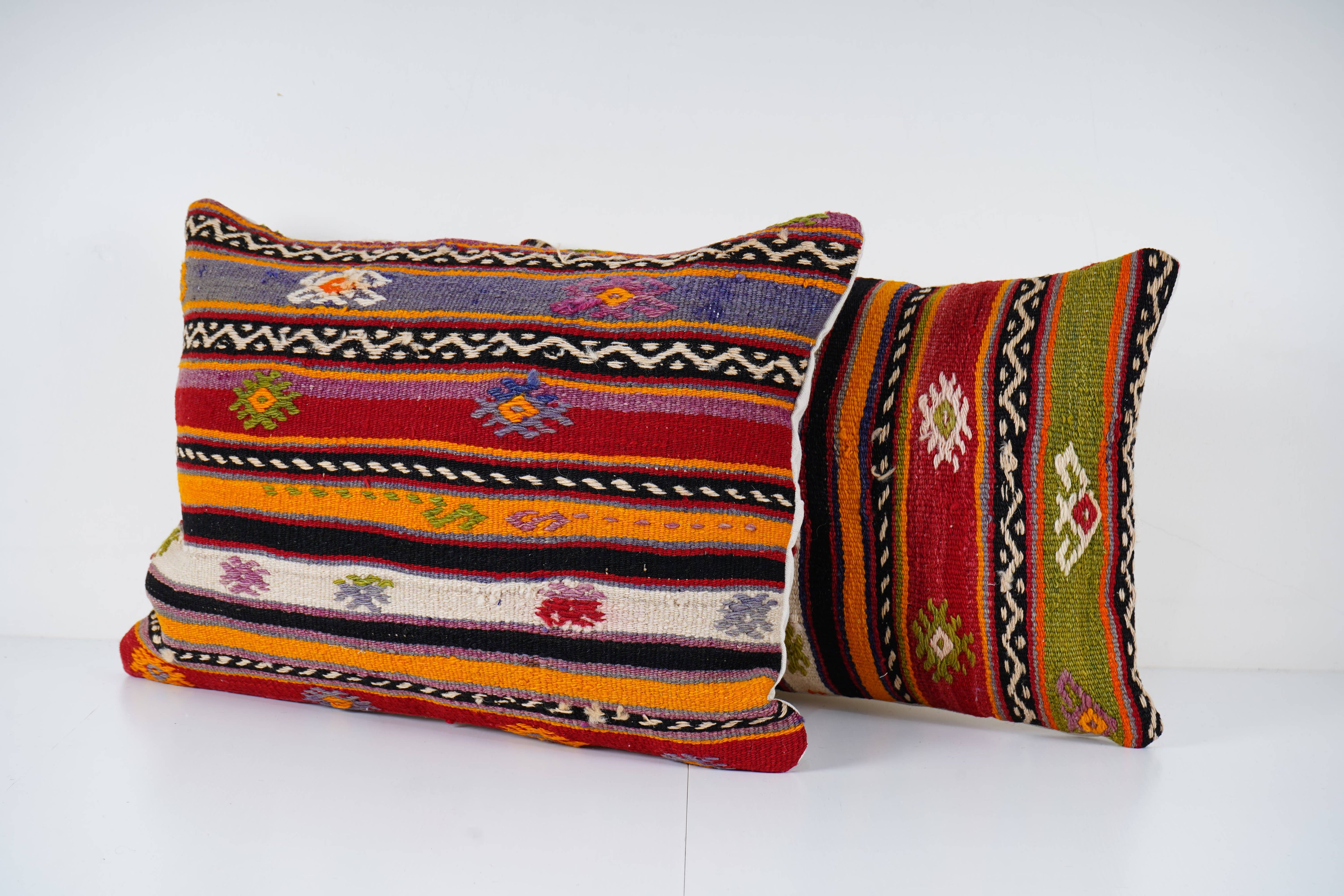 Kilim Pillow Cover Set of 2 | 16'' x 24''