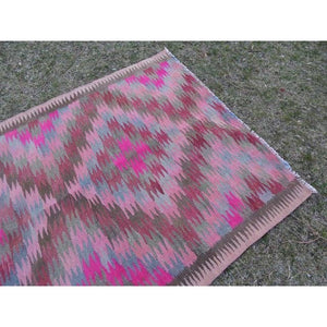Vintage Caucasian Kilim Runner 3'11'' x 9'6''