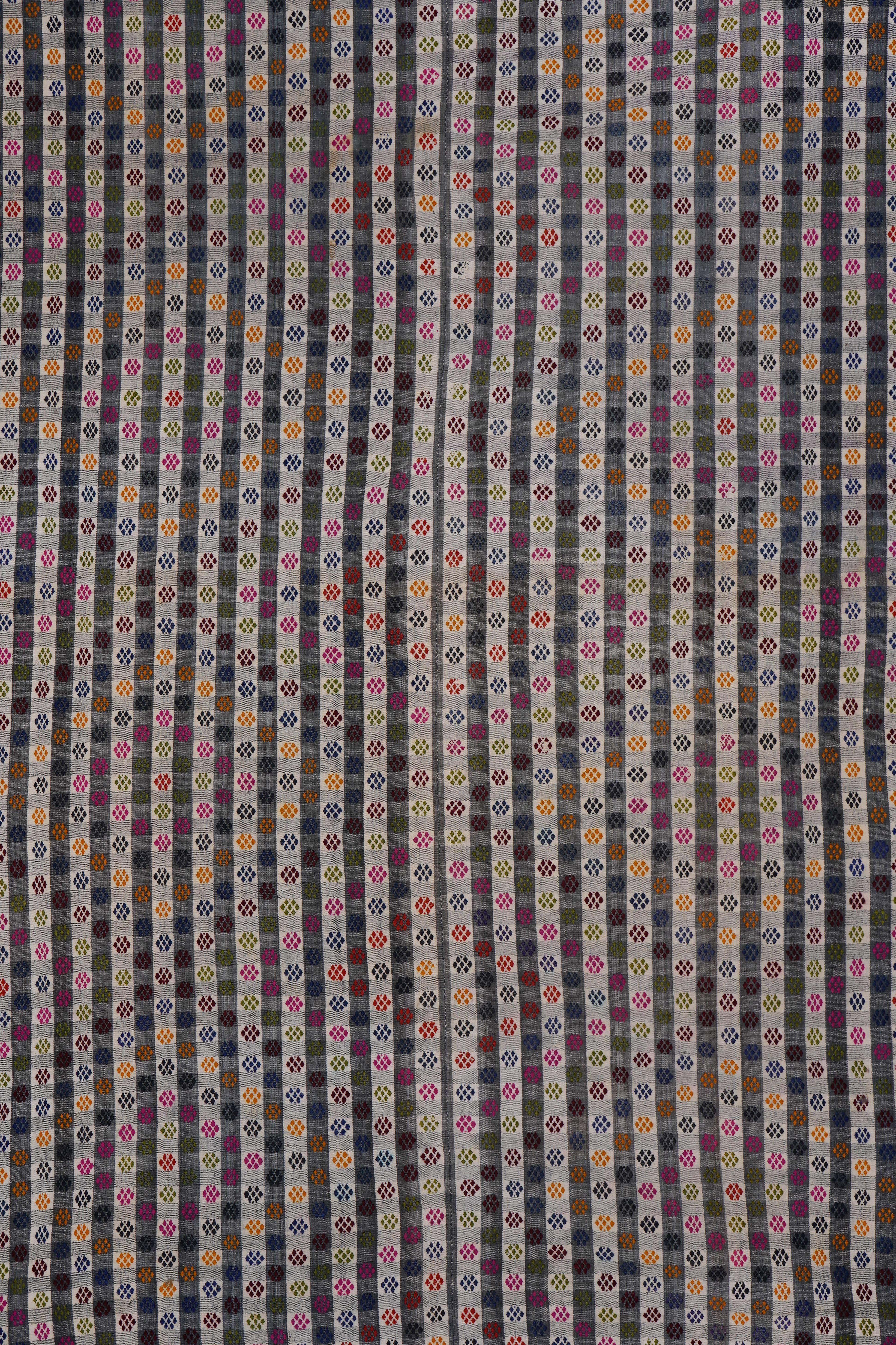 Vintage Adana Kilim Rug 6'9'' x 9'9''