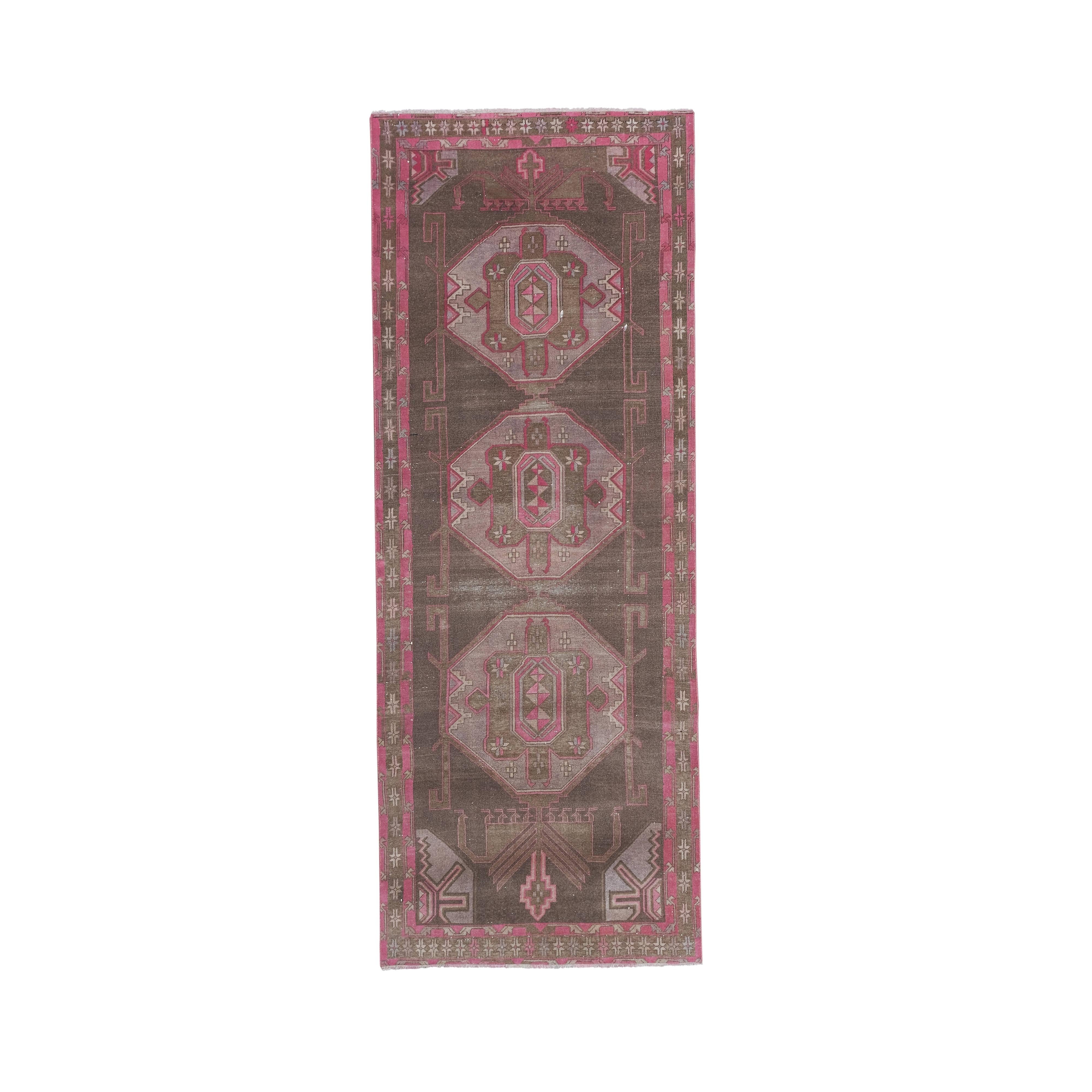 Vintage Kazak Rug 3'9'' x 9'11''