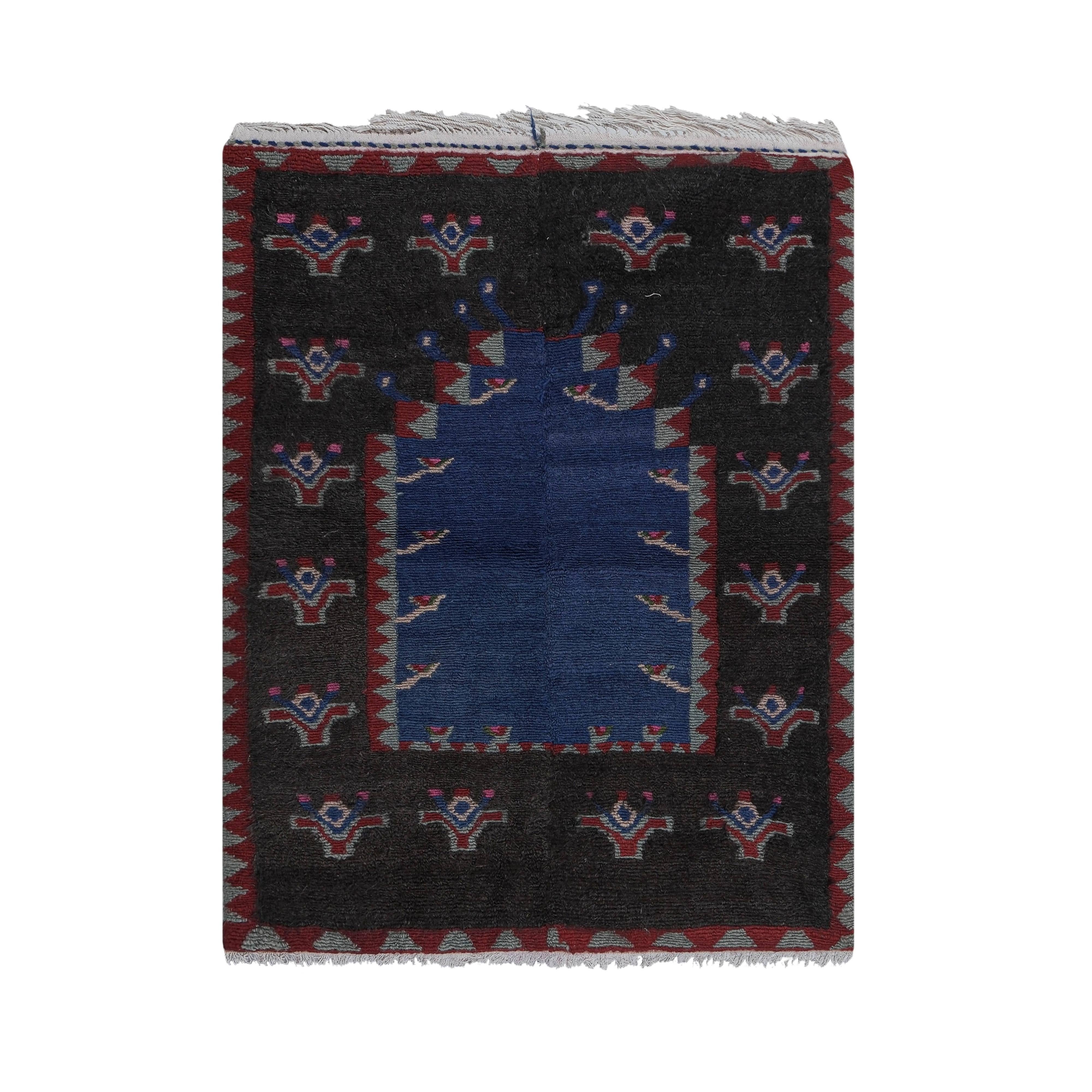 Vintage Turkish Shaggy Rug 40'' x 55''
