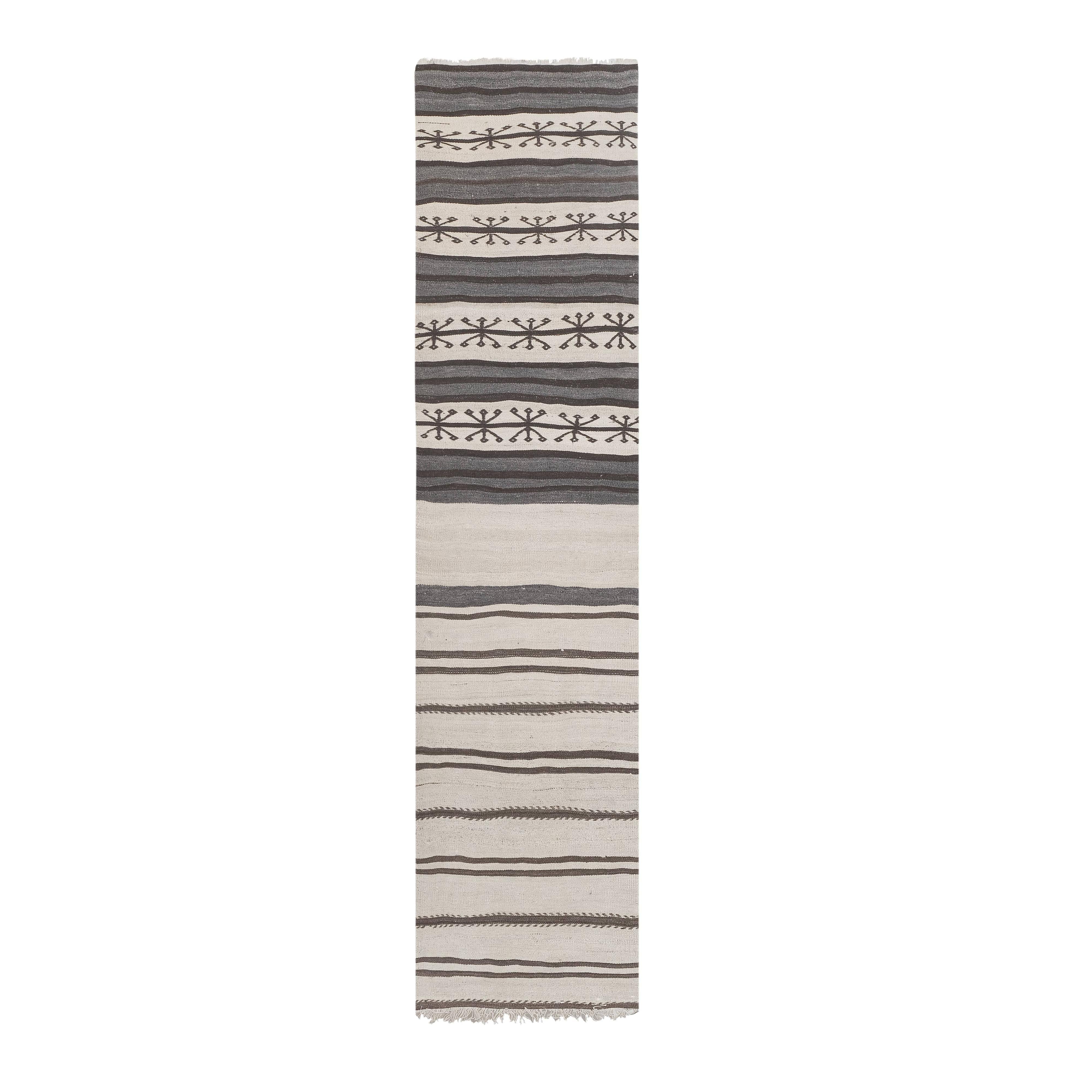 Vintage Turkish Kilim Runner 2'11'' x 9'1''