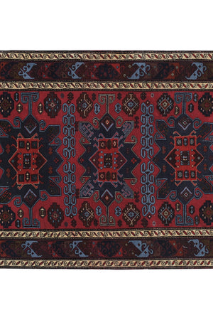 Vintage Caucasian Rug 4'3'' x 5'7''