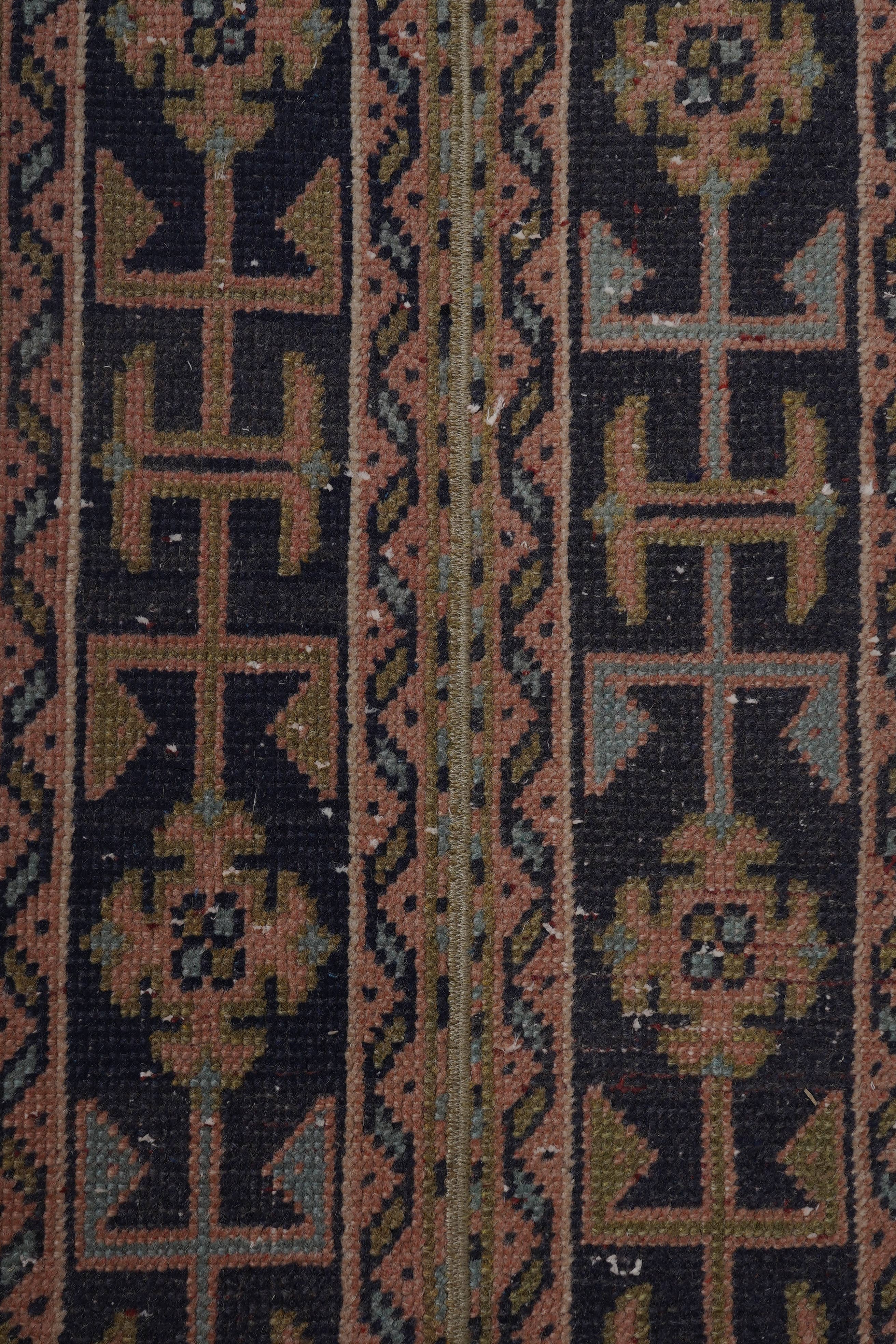 Vintage Turkish Karapinar Runner Rug 1'6'' x 19'8''