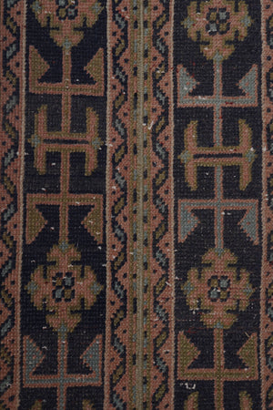 Vintage Turkish Karapinar Runner Rug 1'6'' x 19'8''