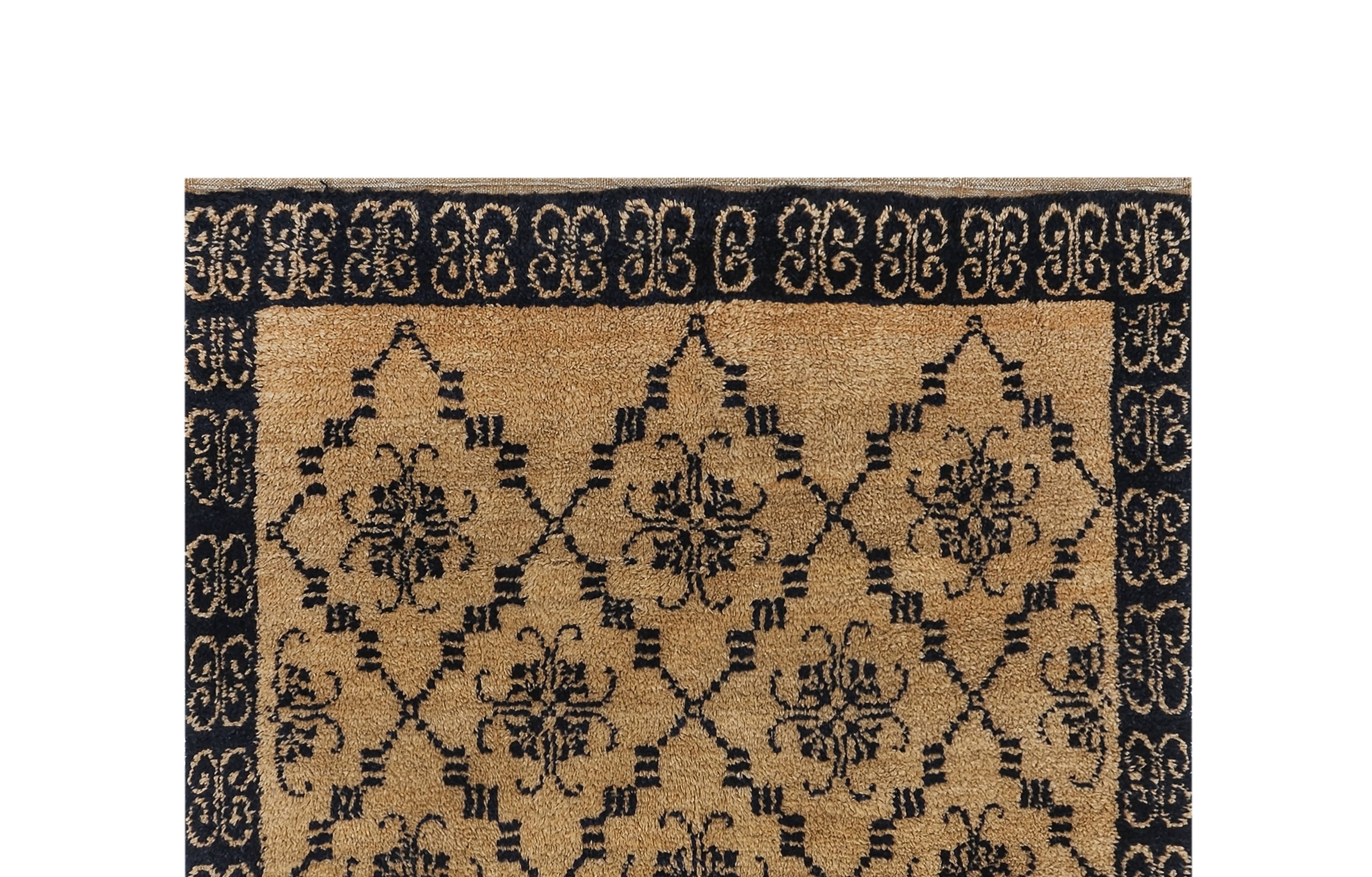 Vintage Turkish Tulu Rug 3'7'' x 6'3''