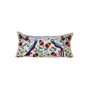 Peacock Suzani Bedding Pillow Cover | 16'' x 34''