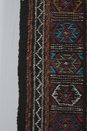Vintage Turkish Soumac Kilim Rug 3'4'' x 5'4''