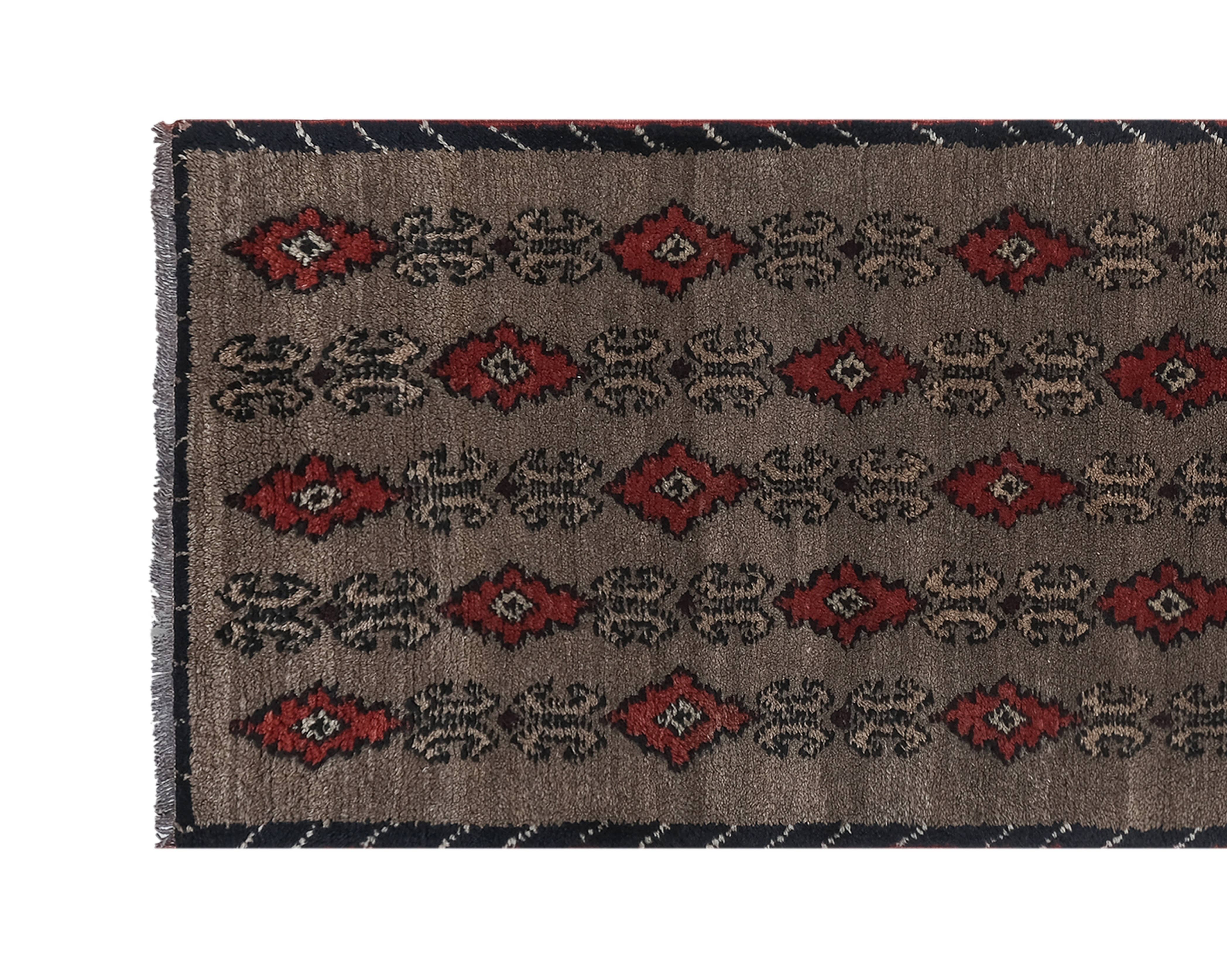 Vintage Turkish Tulu Rug 2'5'' x 7'4''