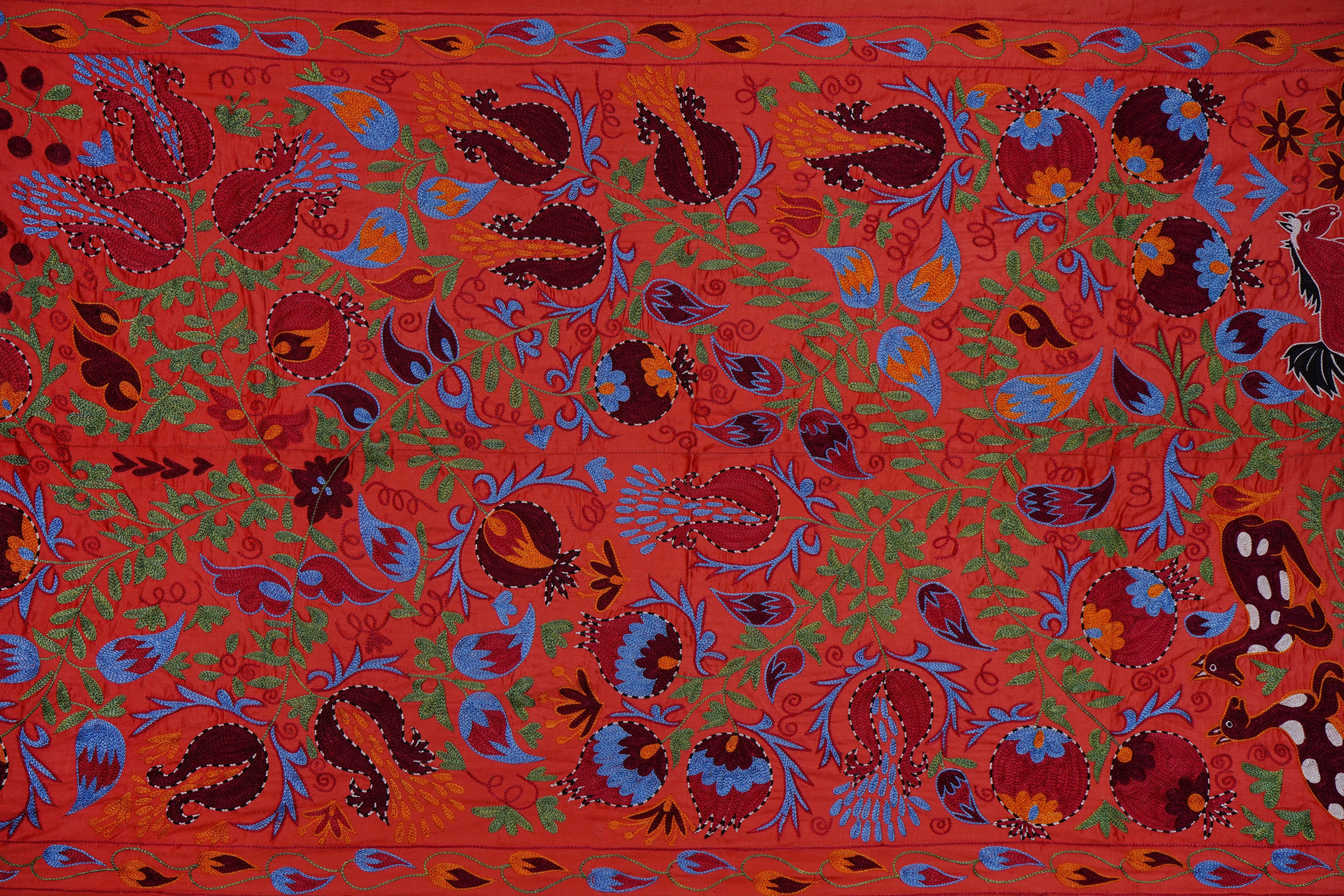Suzani Wall Hanging & Bedspread 3'4'' x 6'1''