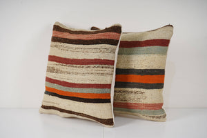 Kilim Pillow Cover Set of 2 | 16'' x 16''