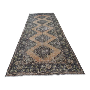 Vintage Turkish Anatolian Oushak Rug 4'7'' x 12'4''