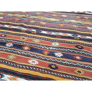 Vintage Turkish Kilim Rug 4'6'' x 7'2''