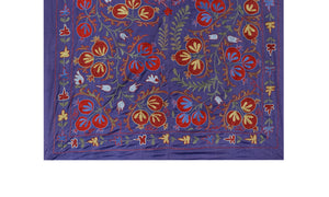 Silk Suzani Wall Hanging & Bedspread | 3'5'' x 6'4''