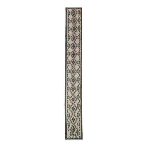 Vintage Turkish Kilim Runner 2'1'' x 15'9''