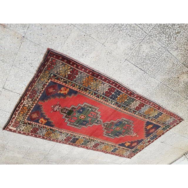 Vintage Turkish Rug 4'3'' x 7'6''