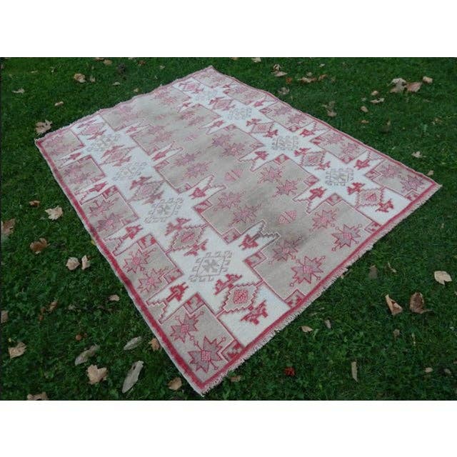 Vintage Oushak Rug 4'9'' x 6'