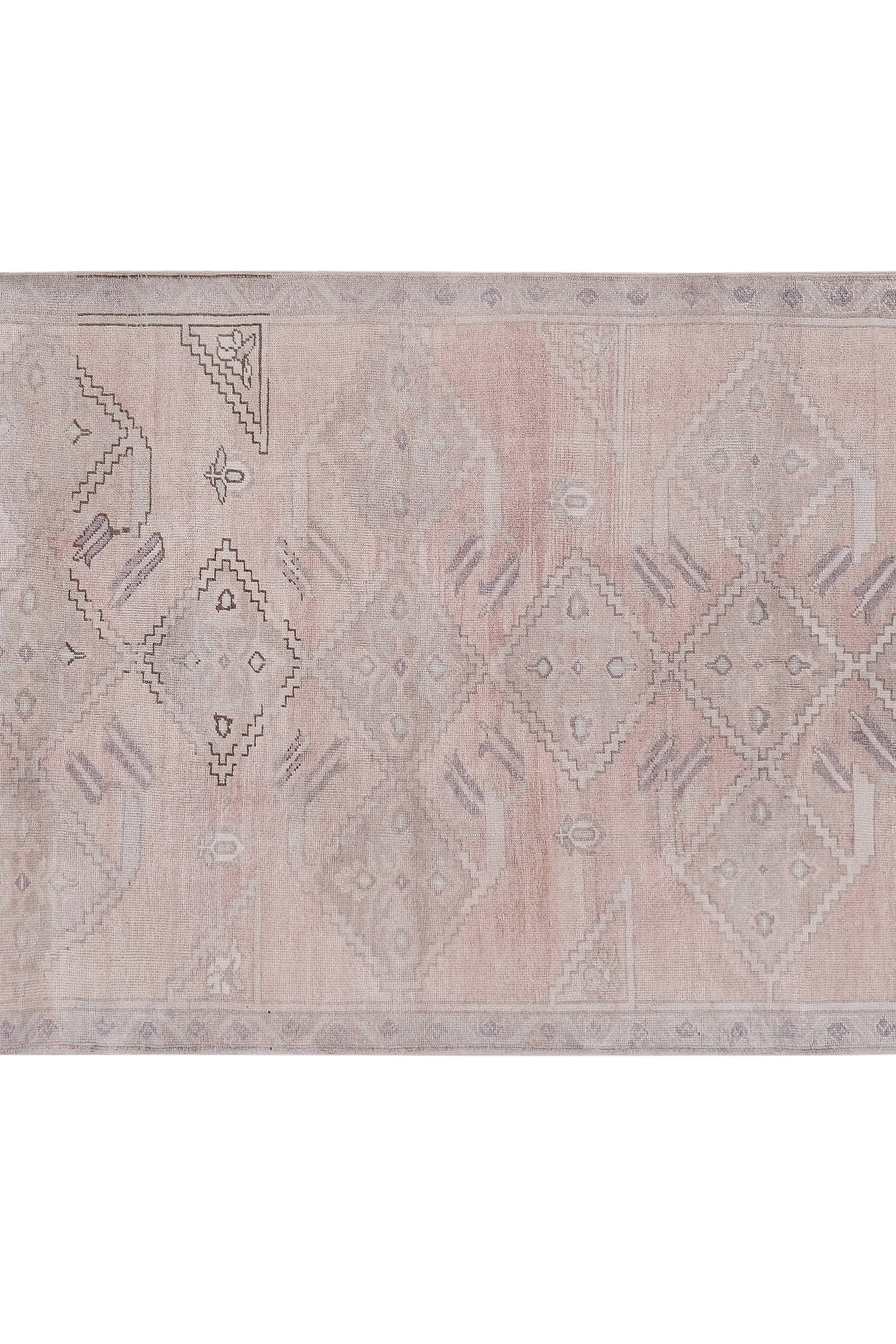 Vintage Turkish Karapinar Rug 5'1'' x 10'2''
