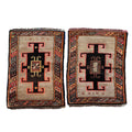 Vintage Oushak Yastik Rugs Set of 2 | 22'' x 31''