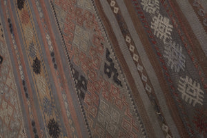 Vintage Turkish Kilim Runner 2'6'' x 10'8''
