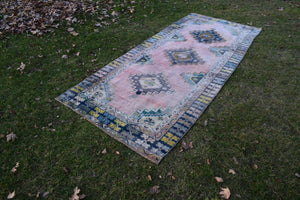 Vintage Caucasian Runner Rug 4'5'' x 10'10''