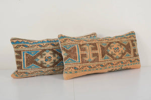 Rug Pillow Cover Set of 2 | 10'' x 22''