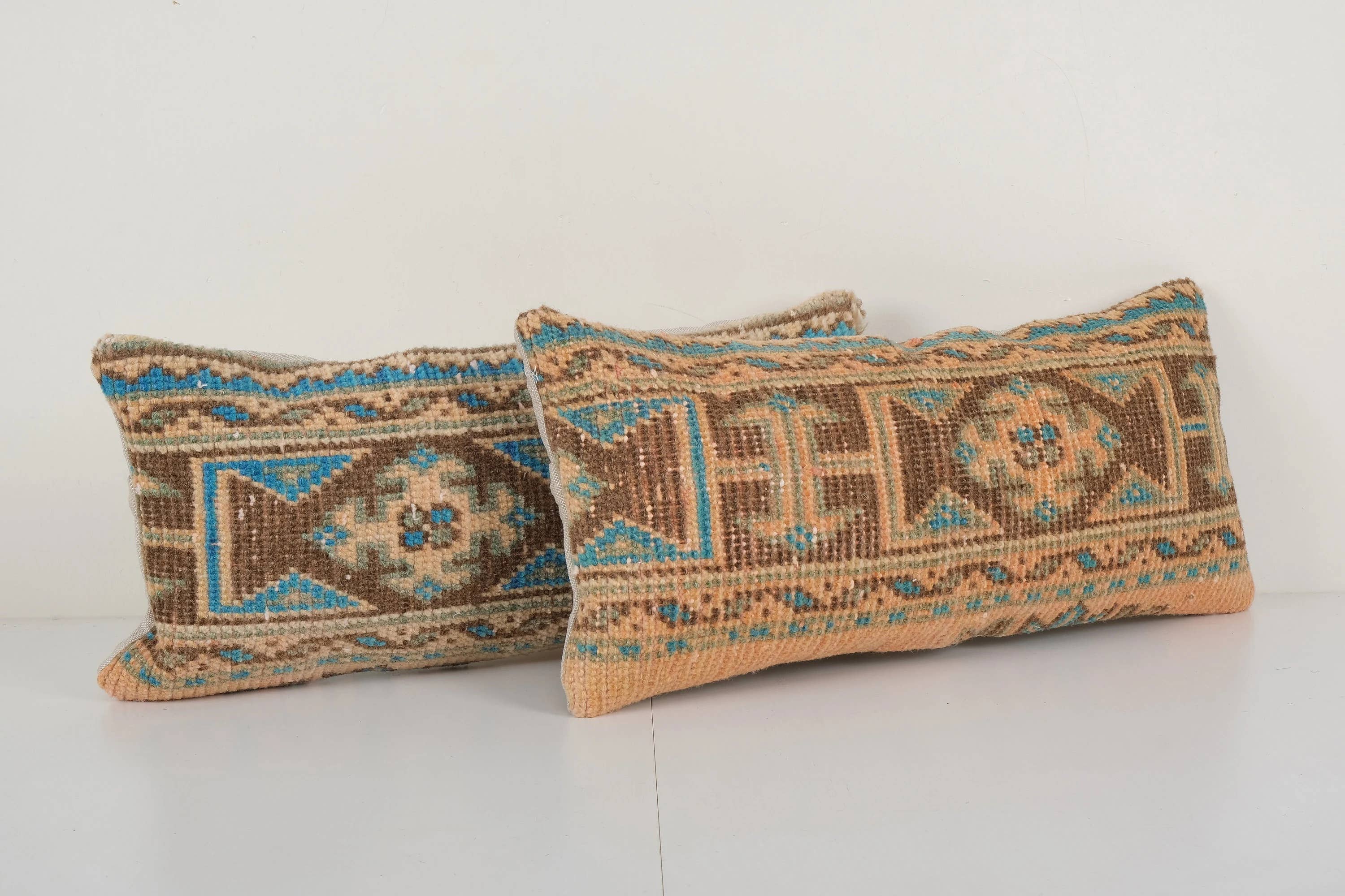 Rug Pillow Cover Set of 2 | 10'' x 22''