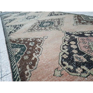 Vintage Turkish Anatolian Oushak Runner 3'8'' x 12'8''