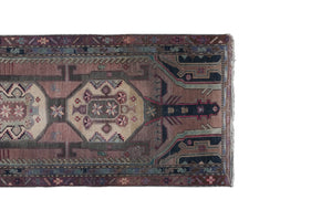 Vintage Caucasian Runner Rug 3'9'' x 10'6''