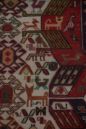 Vintage Soumac Kilim Rug 4' x 6'4''