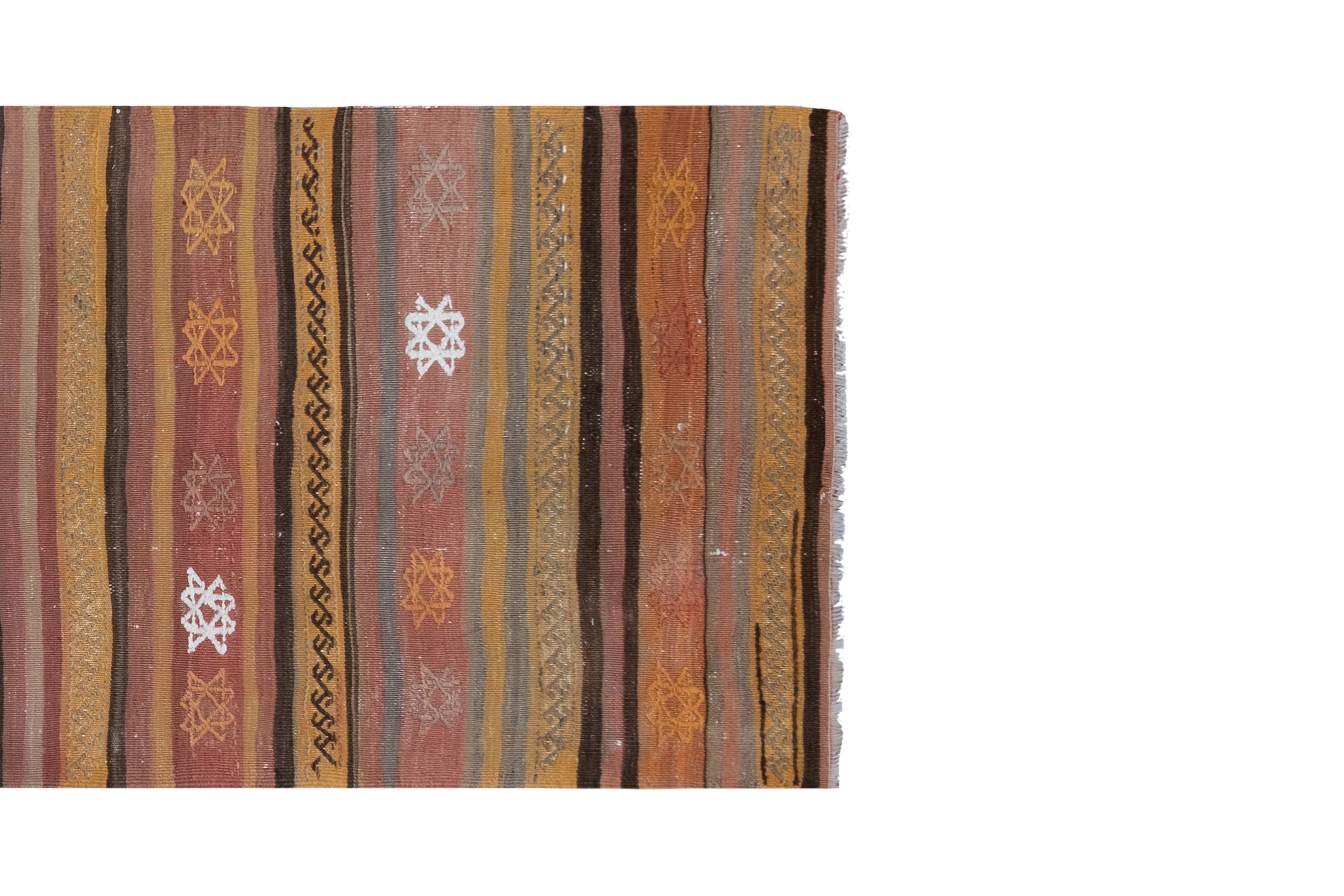 Vintage Turkish Kilim Runner 2'3'' x 8'10''