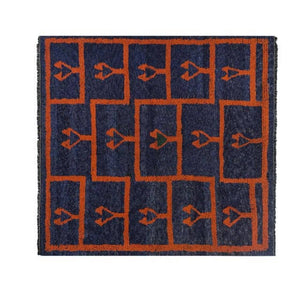 Vintage Turkish Shaggy Rug 6' x 6'2''