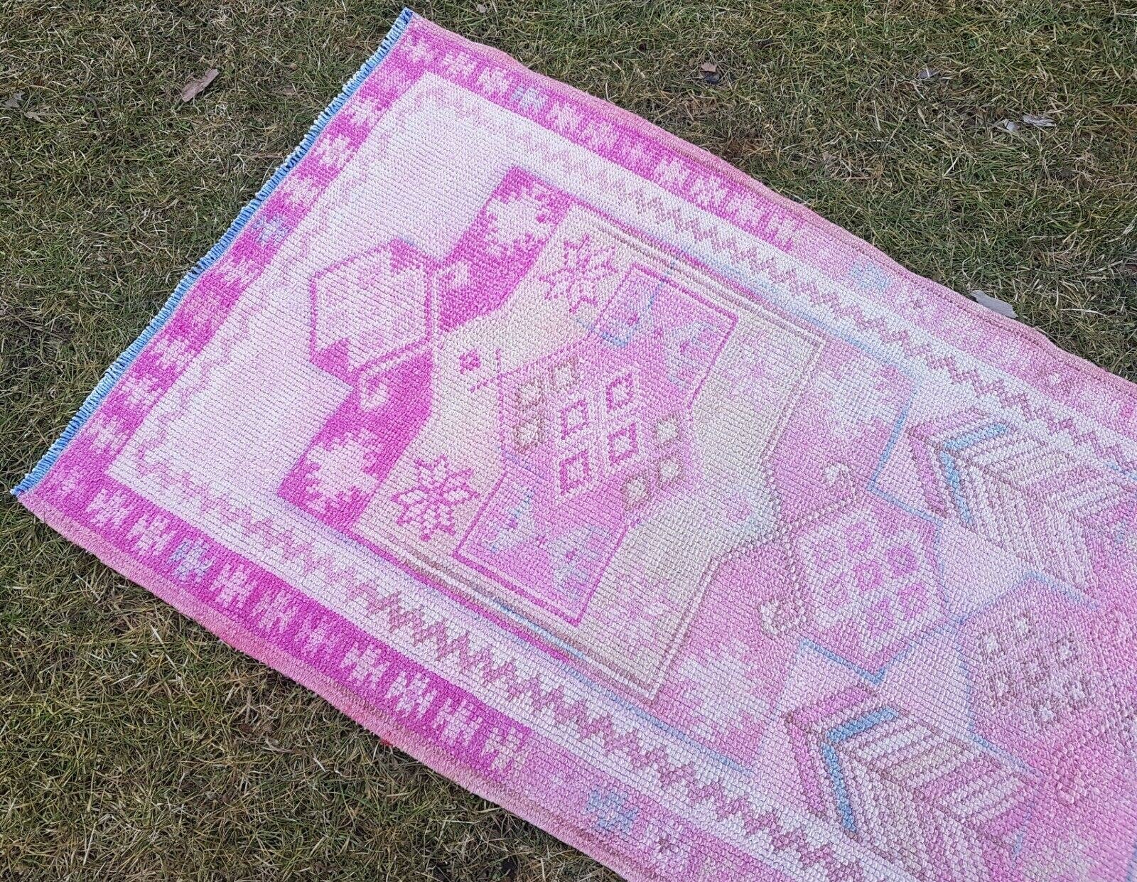Vintage Kurdish Runner Rug 2'9'' x 13'3''