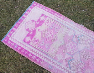 Vintage Kurdish Runner Rug 2'9'' x 13'3''