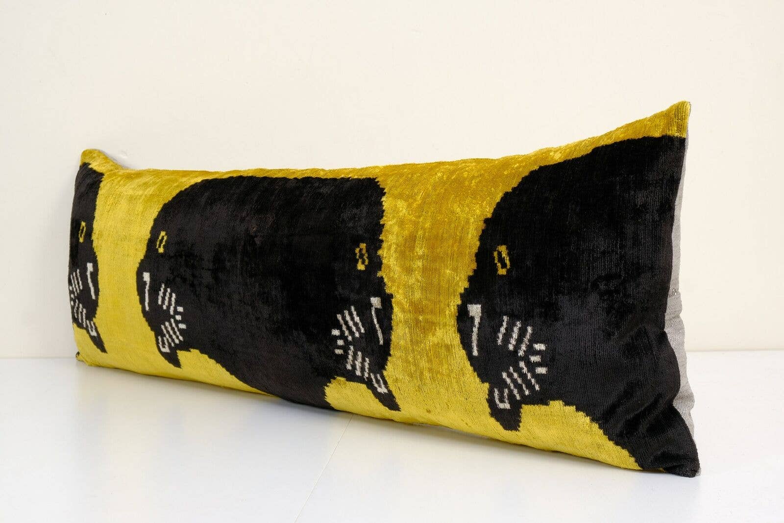 Silk Ikat Velvet Pillow Cover | 16'' x 46''